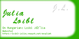 julia loibl business card